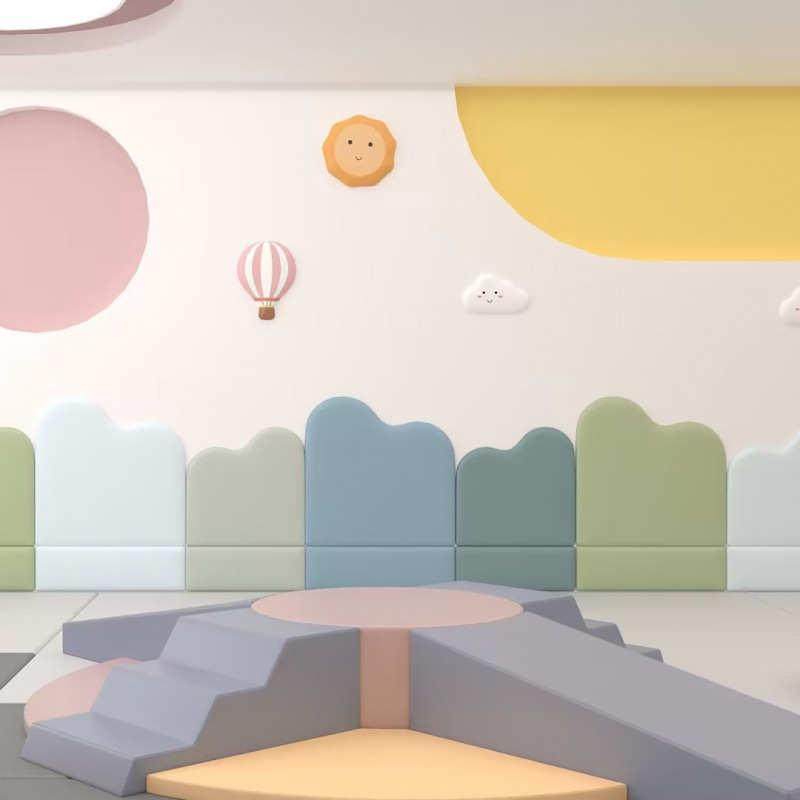 幼儿园防撞软包儿童房墙面榻榻米装饰护墙板自粘背景墙床围软包,家装主材,背景墙软包,淘宝优惠券,粉丝福利购,淘宝优惠卷