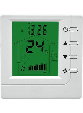 新风液晶控制器KF-800C交流三速带热交换温度RS485接口风机