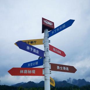 新款景区导向牌分流指路牌指示牌小区指引牌户外路标牌广告牌定制