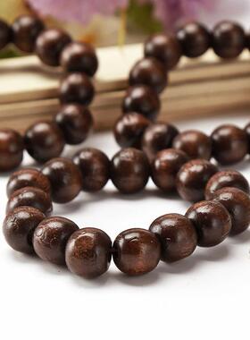 Buddhist prayer bead bracelets, carved wooden beads suitable