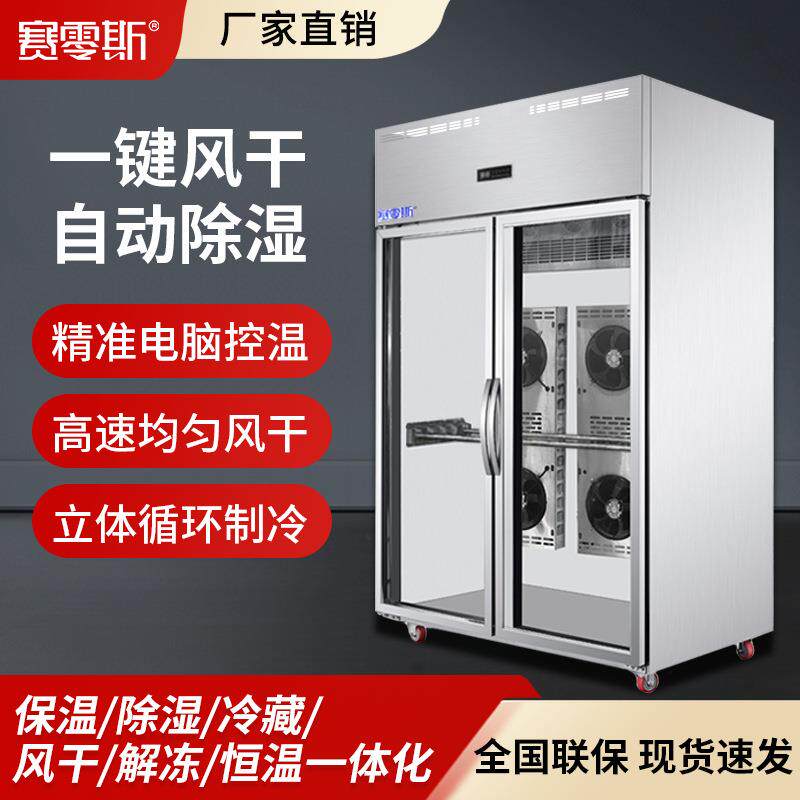 赛零斯商用风冷晾鸭柜保鲜冷藏烘干机烧腊鹅乳鸽除湿解冻晾胚柜