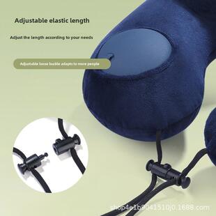 跨境爆枕款 户外出家汽差车靠 驼峰按压充气U型枕用充0221气便携式