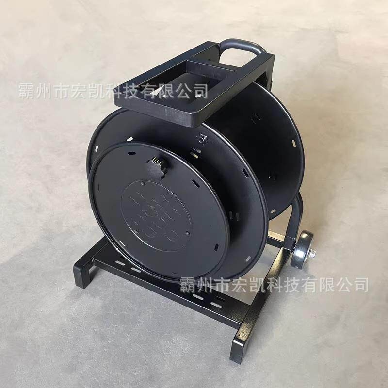 手拉式 车载绕线盘空盘收线器卷线器移动电缆盘电线盘线滚子