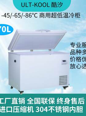 270升零下65℃零下80℃超低温冰柜冷冻冰柜海鲜急冻冷冻柜深