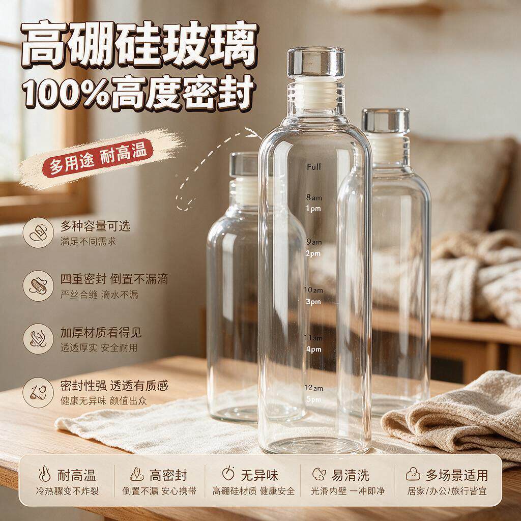 酱香型白酒瓶泡酒玻璃瓶密封瓶食品级茶油瓶子空瓶高档分装专用储