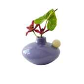 板简约感奢香薰彩色摆件室内装 饰品轻花瓶透明插花中古玻璃间高级