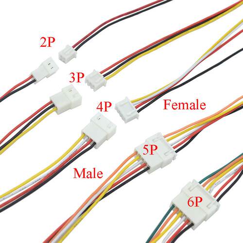 10Pair Micro JST XH 2.54 2P 3P 4P 5P 6PIN Male Female Plug C