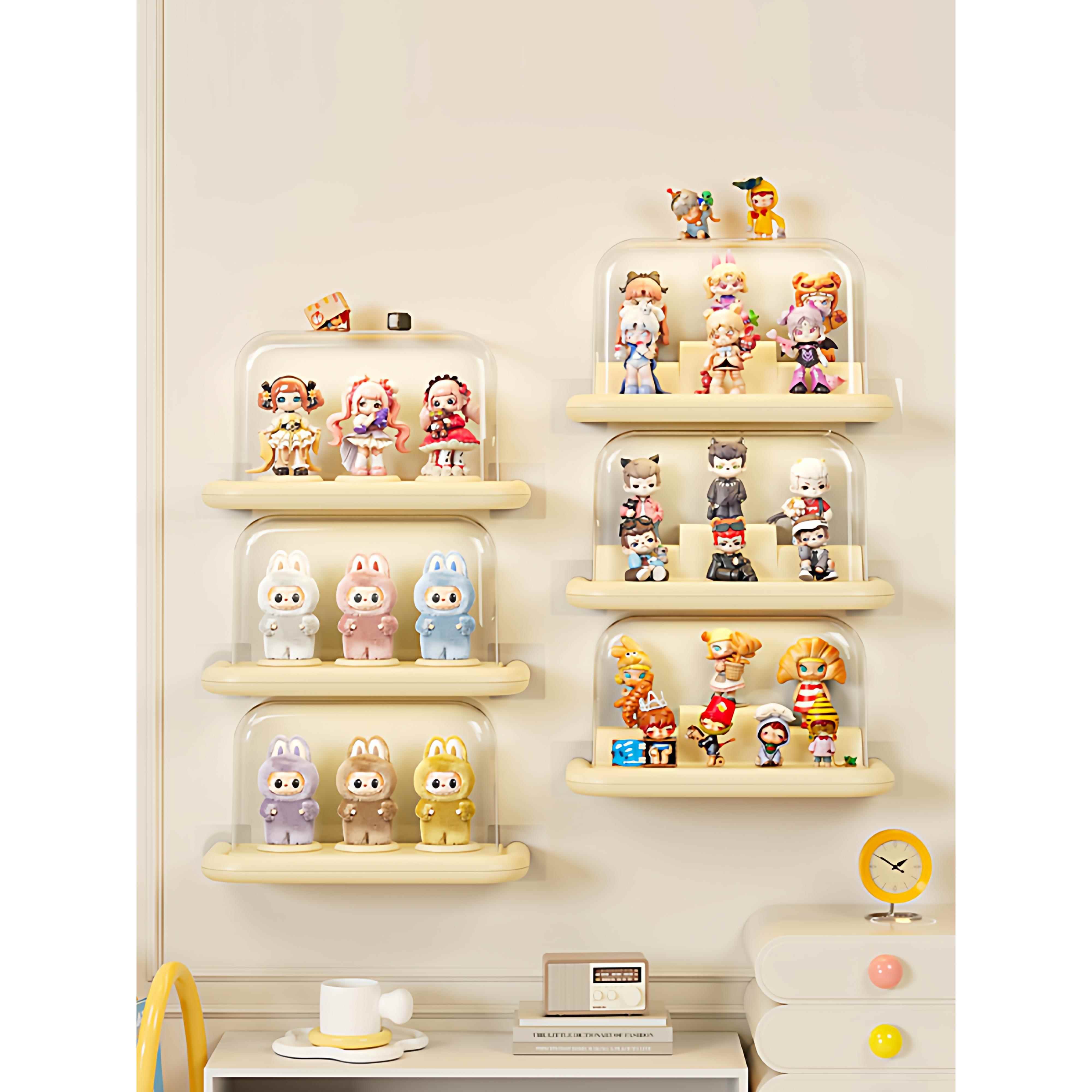 新款盲盒收纳展示架壁挂式上墙挂件牀包透明模型展示盒