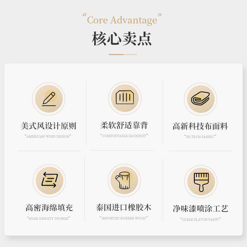 美式乡村全实木沙发组合客厅轻奢转角田园风现代简约家具大师设计