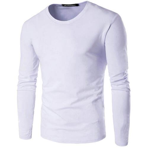 Men's Casual Long-Sleeve T-Shirt Set - Three Pieces; Solid