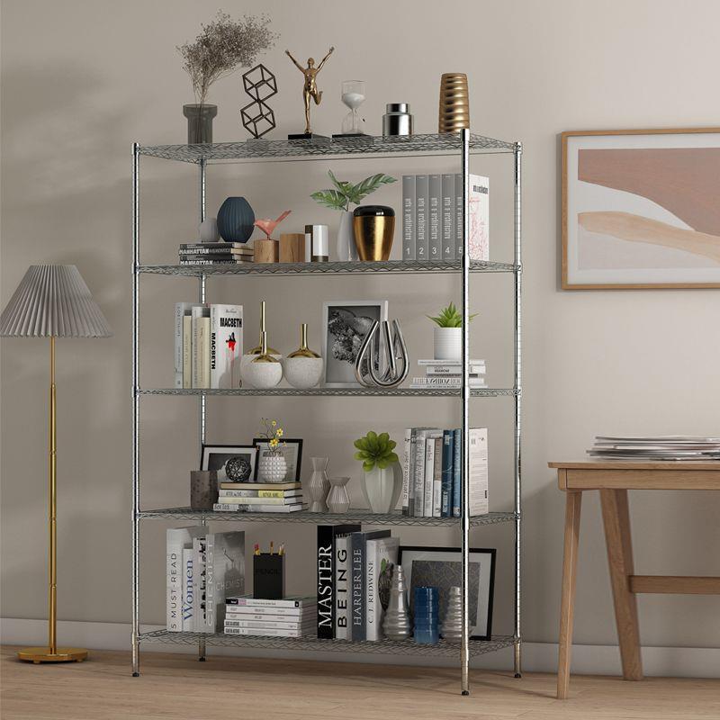 CHK不锈钢色置物杂架多层厨房架客厅阳台物收纳整储理架家用货物