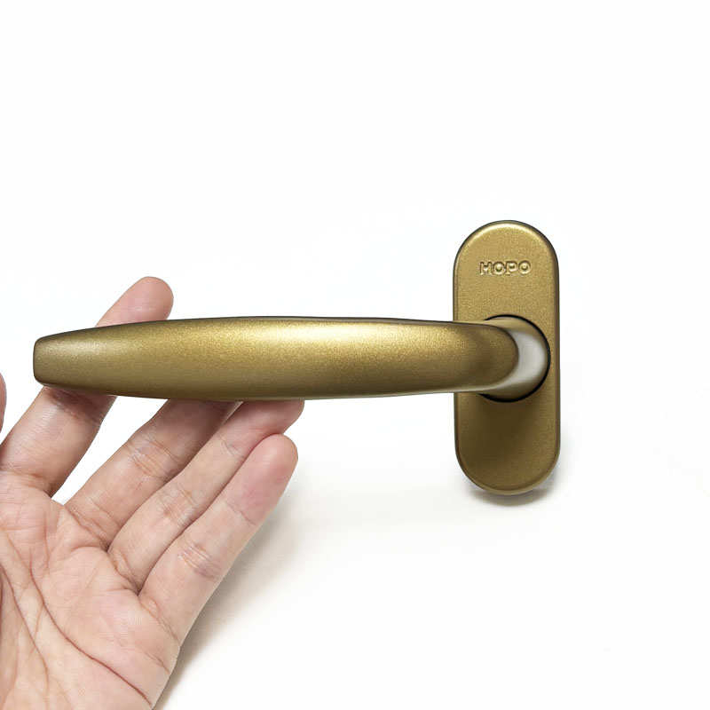 HOPO好博断系统窗银色纱窗把手平开窗执手铝合金窗户拨叉方轴执手
