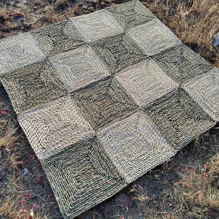 新品四季可用草编地毯爬行垫坐垫垫子脚垫超大地垫韩式榻榻米毯子,居家布艺,家用脚垫,淘宝优惠券,粉丝福利购,淘宝优惠卷
