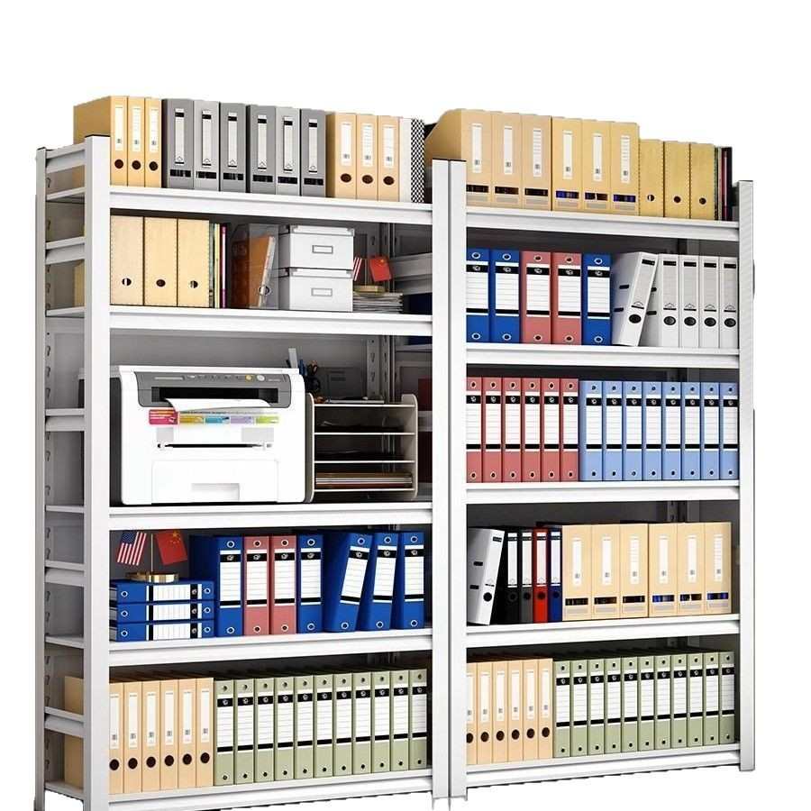 办公室文件柜置物架铁艺多层落地档案收纳架资料储物架打印机架子