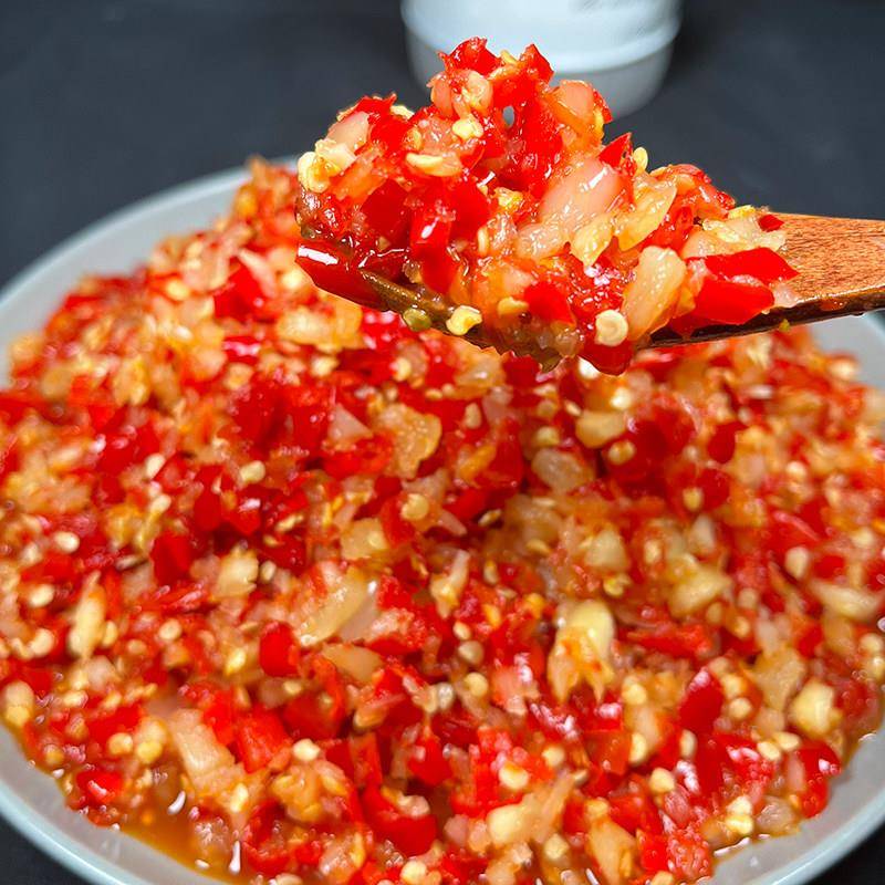 生姜蒜蓉辣椒酱剁椒鱼头炒菜调料调味酱拌面 面拌粉下饭菜即食
