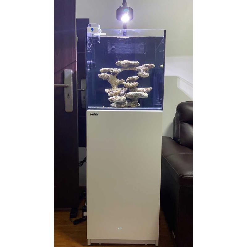 海水微缸海水缸60底滤海缸RM90珊瑚缸客厅水族箱家用水母观赏海鱼