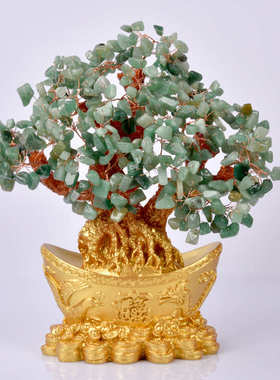 礼品工艺品批发装饰品摆件开业招财店铺树招财进宝水晶厂家摇钱树