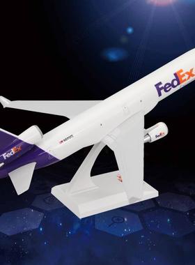 拼装飞机模型B777麦道MD-11联邦Fedex货运航模摆件ABS1：200比例