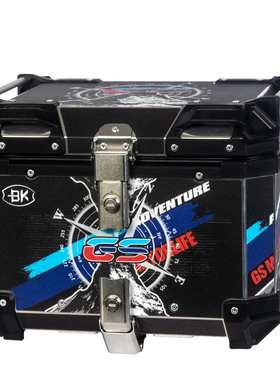 收纳箱铝合金拆指南针快36l45l55l65lbk尾车尾贴画尾防水摩托箱箱