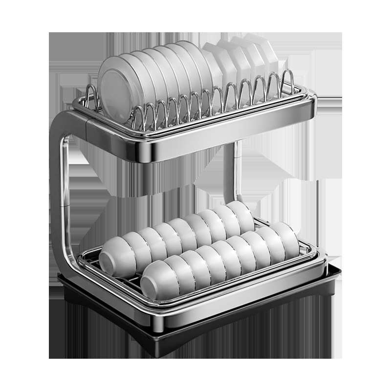 厨房不锈钢洗碗架沥水架碗盘碗架厨房置物架沥水篮碗筷碗碟收纳架