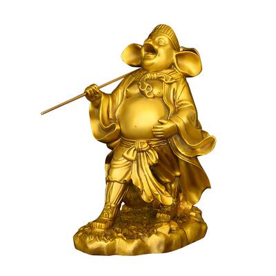 黄铜天蓬元帅猪八戒铜像摆件供奉天蓬元帅神像铜纯家居生肖猪装饰