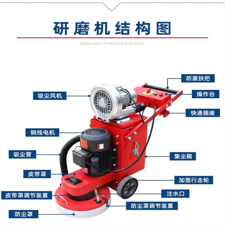 带吸尘风机的路面打磨研磨机抖灰装置无尘打磨机