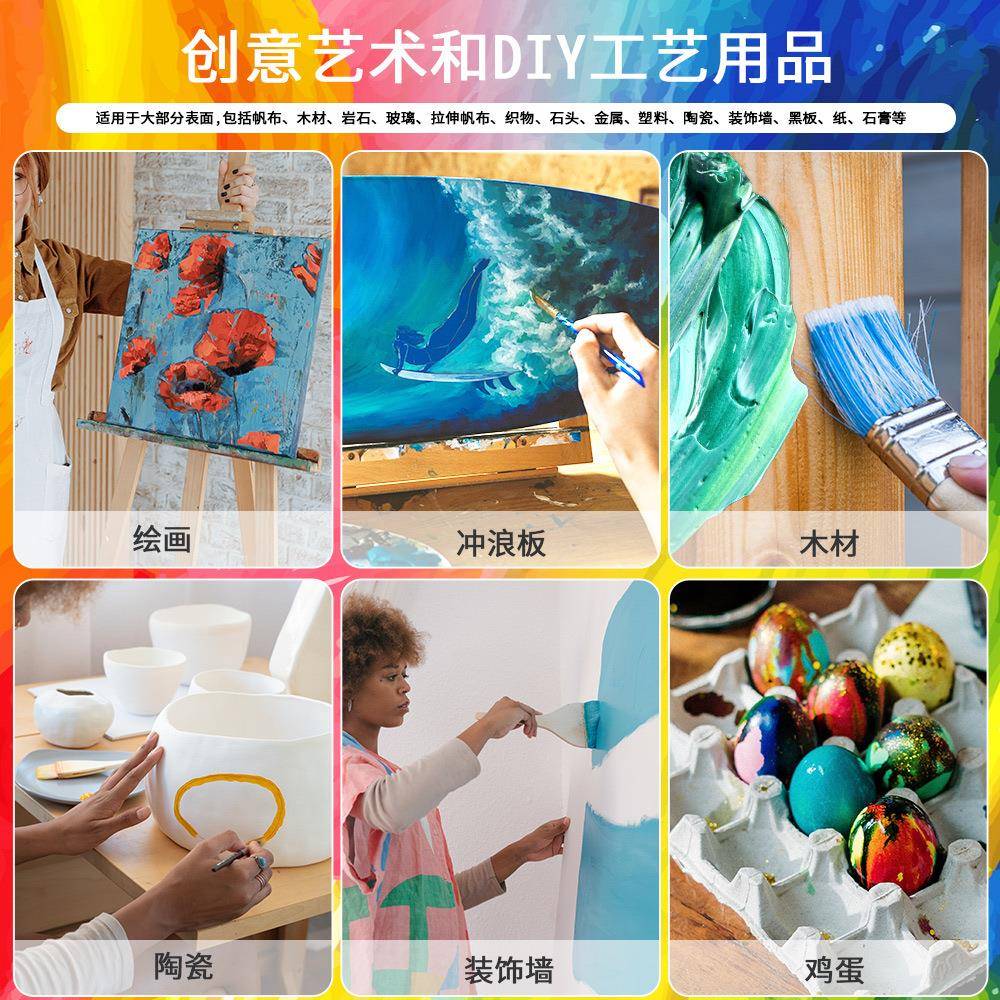 源头工厂 跨境24色木门家具改色室内木制调色翻新保护水性木器漆