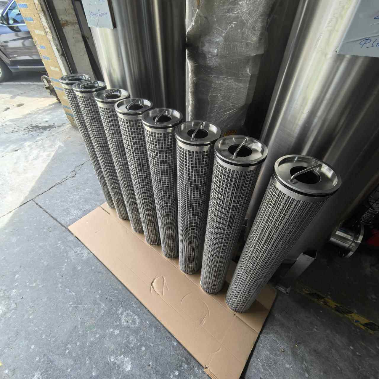 120吨每小时柴油机油无耗材过滤器耐高温可反冲洗不锈钢烧结滤器