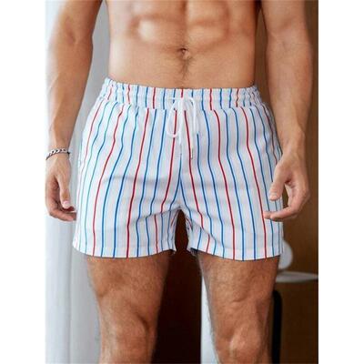 Men's Leopard Print Swimsuit Shorts Quick-Dry Lightweight