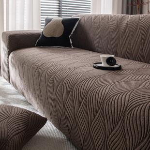 简约风格提花绒沙发套2026新款四季通用全包盖布防滑沙发罩套跨境