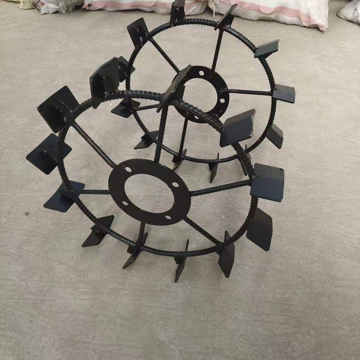 扶拖拉机手配套农OOO机具走轮铁轱辘四五孔爬行轮防滑轮行包邮