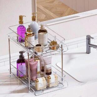 Sliding Cabinet Organizer Pull-out Shelves Stackable