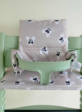 stok**儿童餐椅新款坐垫 防脏加厚通用餐椅坐垫 便携可拆椅垫靠背