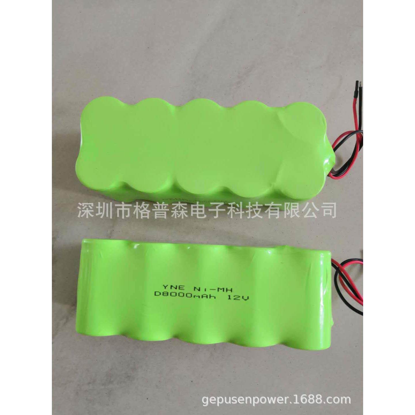 镍氢充电电池组NI-MH D8000mAh 12V应急灯照明