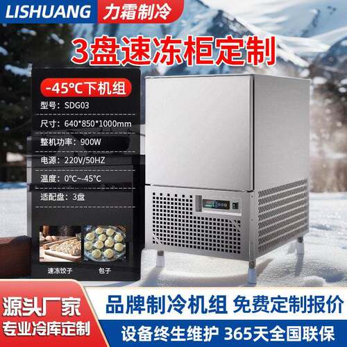 冰箱速冻柜商用榴莲海鲜包子饺子速冻机速冻急冻锁鲜全自动食品级