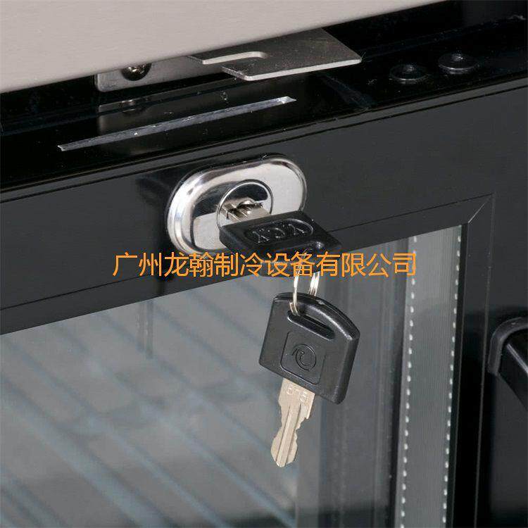 酒吧款黑色机身三玻璃门饮料啤酒冷藏展示柜