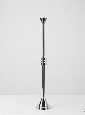 现代极轻奢砂烛台摆金属餐桌玄简177关黑柜样板件房软装饰品