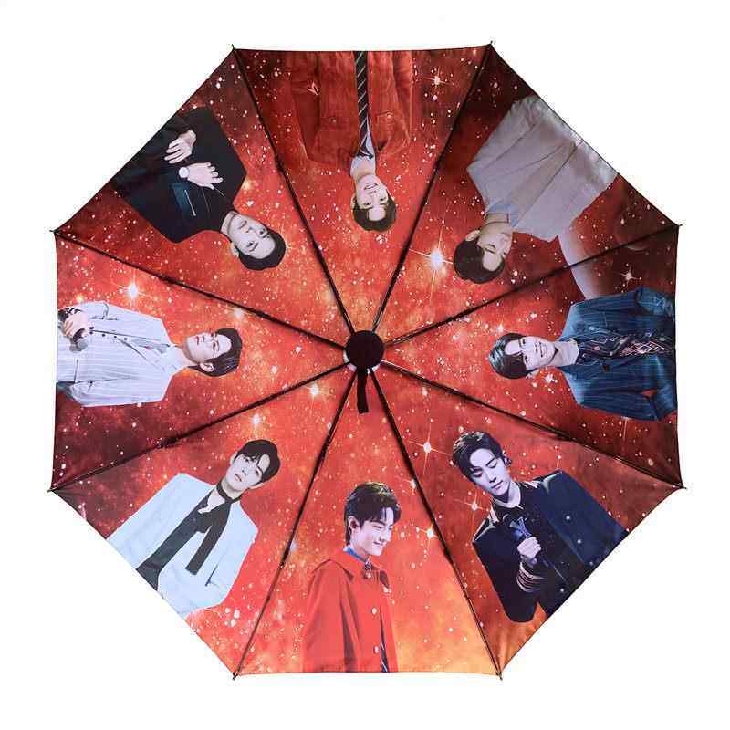 高档战晴雨伞 明星周边小飞侠应胶女援黑遮阳全自动肖遮阳伞男礼
