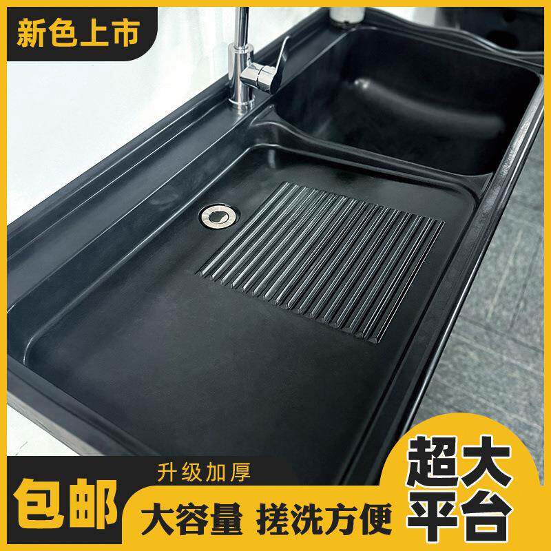 石英石洗衣室池一体成型带衣大板理石庭院内外阳搓台936家用洗衣