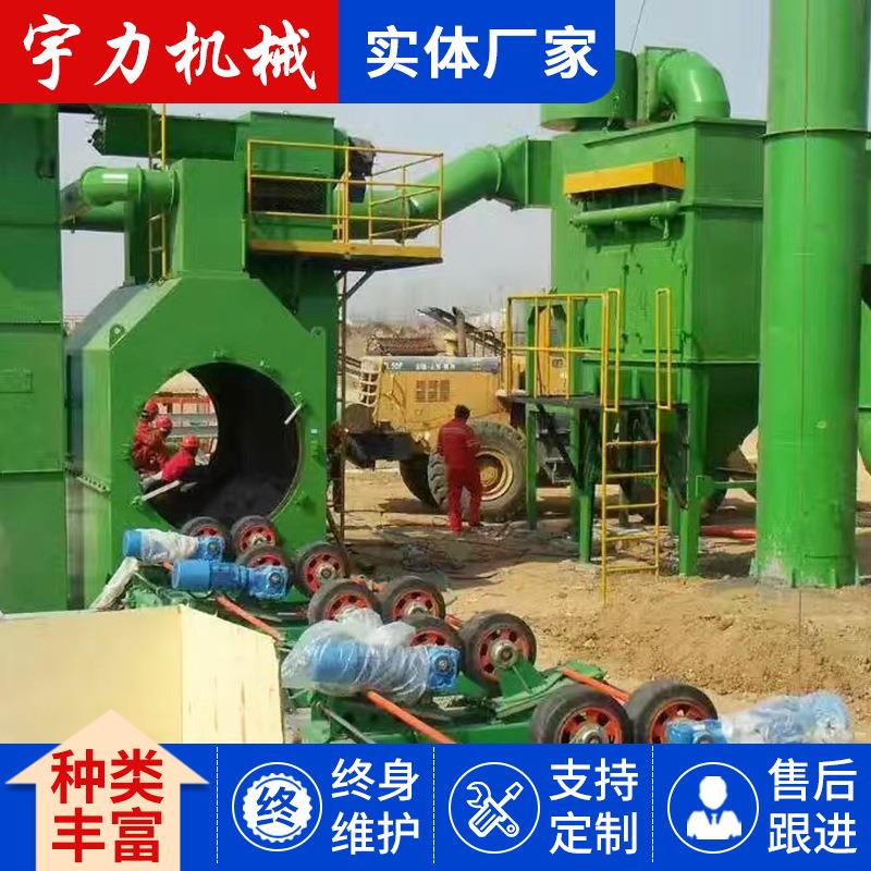 钢管外壁抛丸机自动钢管外壁抛丸机多型号钢管外壁抛丸除锈设备