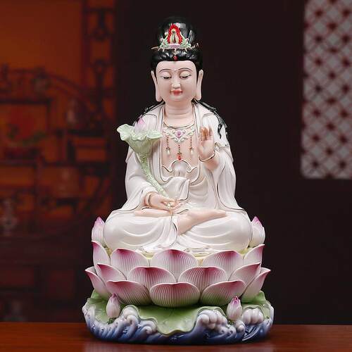 梵趣 坐莲水浪大势至菩萨佛像本命佛生肖马家用供奉大势至菩萨像