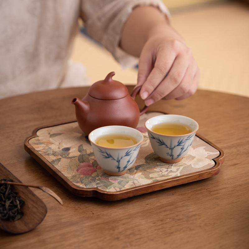 胡桃木壶承茶盘茶席套装复古干泡台茶壶托盘茶具收纳盘茶台干泡盘