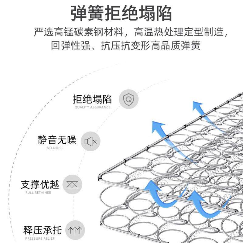 家用席梦思薄款弹簧床垫15cm厚10公分1.8米乳胶椰棕高箱薄款床垫