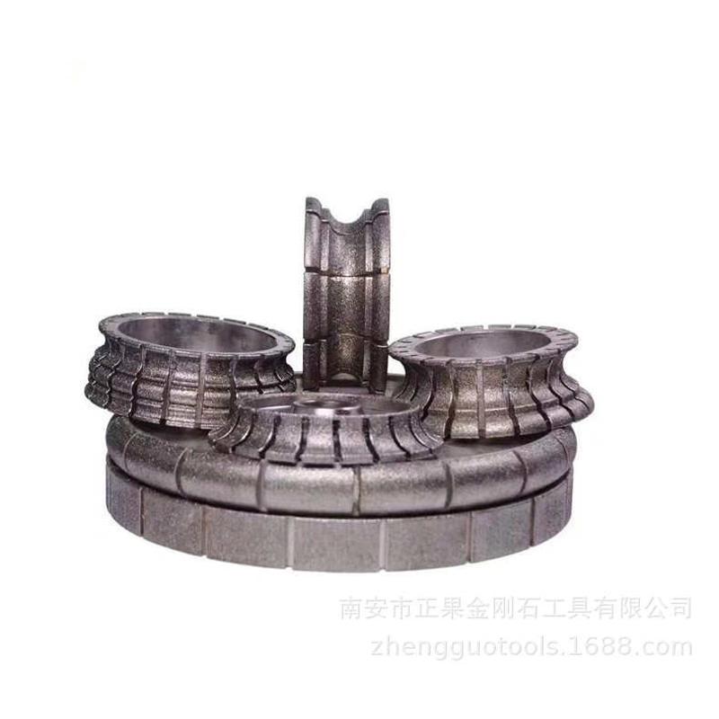 正果金刚石线条异形磨轮大理石电镀轮石材磨边轮花岗岩烧结轮批发
