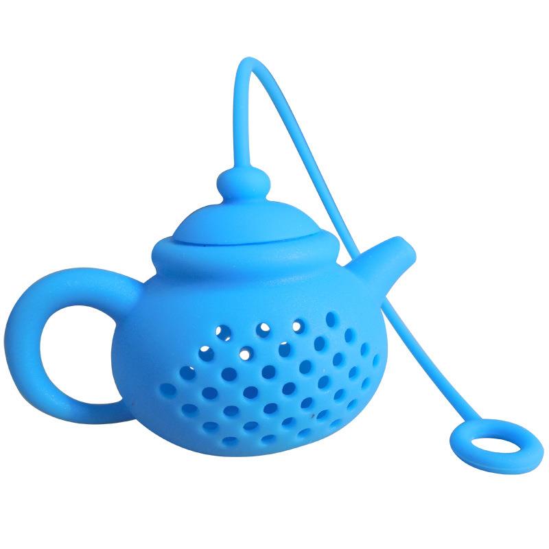 创意茶壶形状硅胶泡茶器 硅胶滤茶具 礼品硅胶茶漏