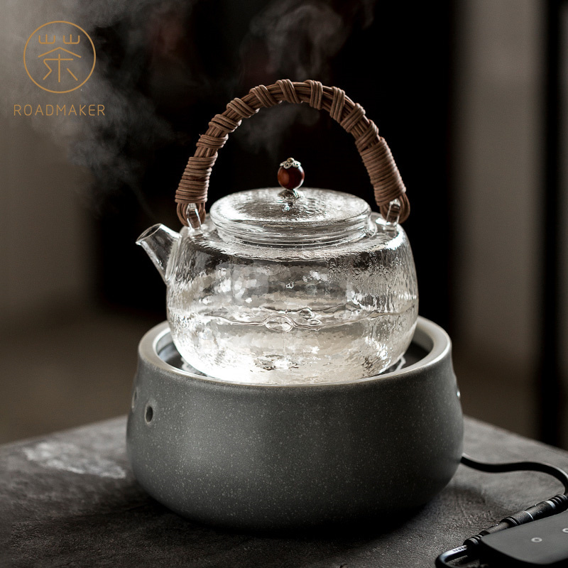 雾烧陶瓷烧水壶煮茶炉玻璃藤编提梁壶电陶炉煮茶器功夫泡茶壶