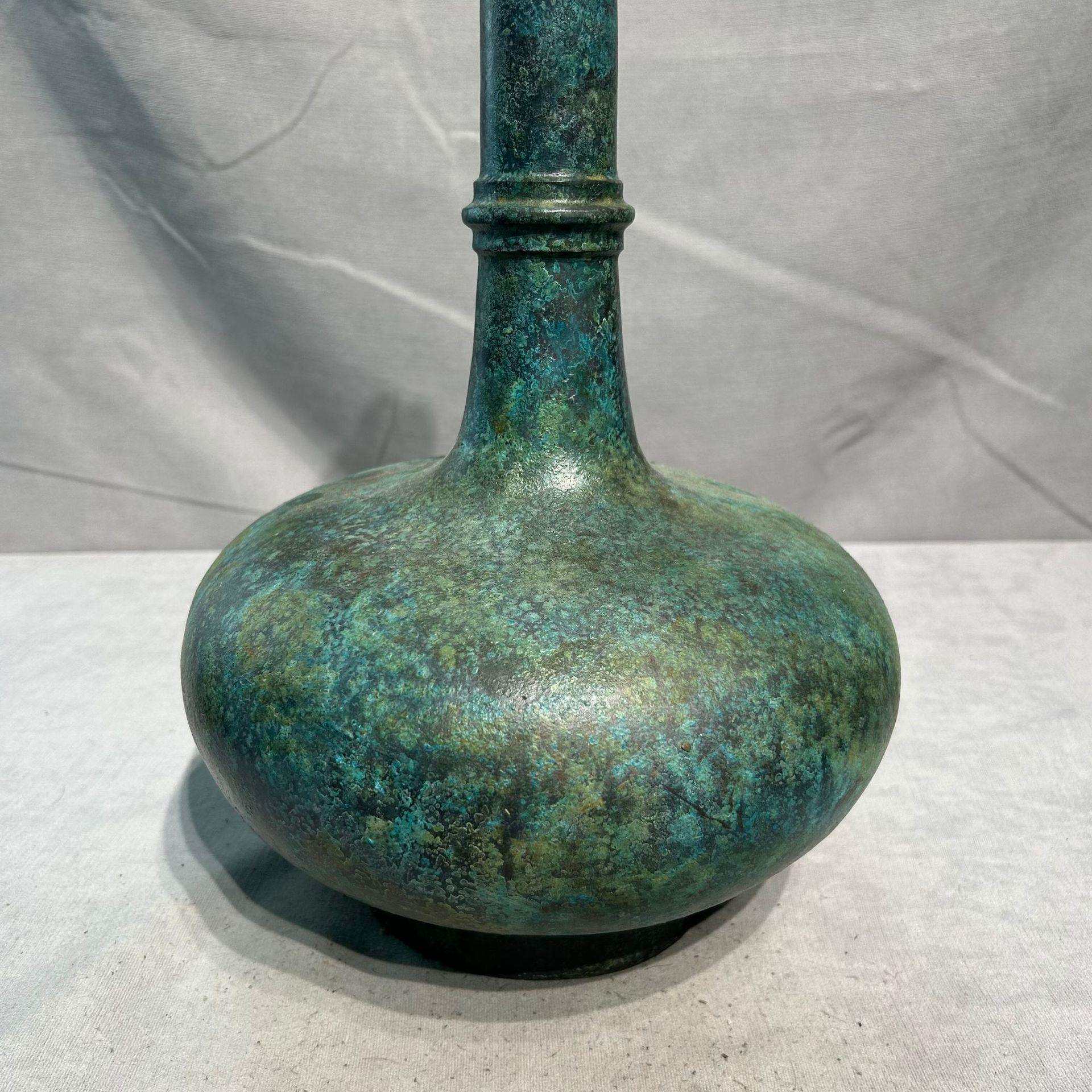 蒜头瓶仿古青铜器古玩工艺品铜器家居装饰摆件艺术品摆件