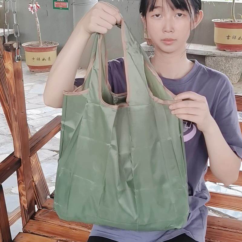 中号折叠买 菜包可携式纯色超市环保购物袋结实兜子水果袋旅行包