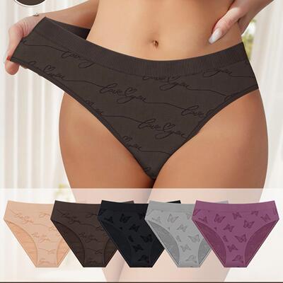 Striped Butterfly Dark Pattern Triangle Pants, Breathable
