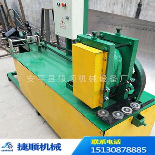 捷顺不锈钢丝压扁机 铜丝压扁收线机钢丝铁丝轧扁线机 线材压扁机